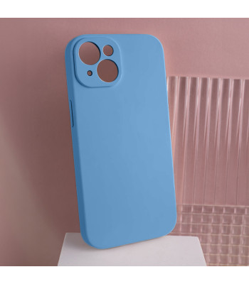 Solid Silicon dėklas for iPhone 12 / 12 Pro 6,1 light blue