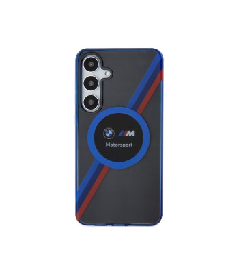 BMW dėklas for Samsung Galaxy S24 black Motorsport IML Circle MagSafe