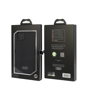 Audi dėklas for iPhone 15 Plus 6,7 black Silicone dėklas