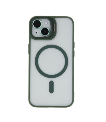 Extra Lens Mag dėklas for iPhone 14 Pro 6,1 dark green