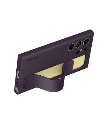 Samsung Standing Grip dėklas for Samsung Galaxy S24 Ultra dark purple