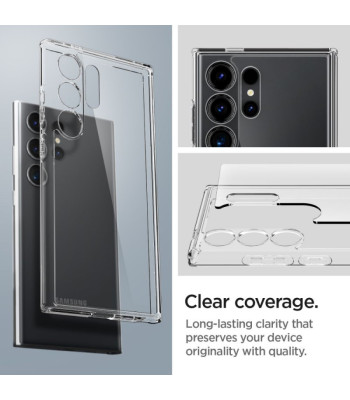 Spigen Ultra Hybrid dėklas for Samsung Galaxy 24 Ultra crystal clear