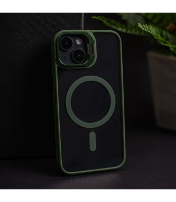 Extra Lens Mag dėklas for iPhone 11 dark green