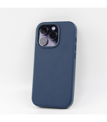 Mag Leather dėklas for do iPhone 15 Plus 6,7 dark blue