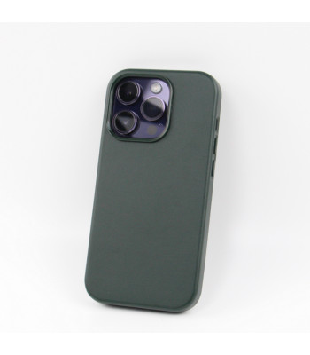 Mag Leather dėklas for do iPhone 13 Pro 6,1 dark green