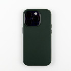 Mag Leather dėklas for do iPhone 15 Plus 6,7 dark green