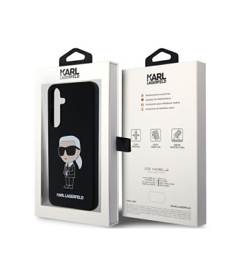 Karl Lagerfeld dėklas for Samsung Galaxy S24 KLHCS24SSNIKBCK black HC SILICONE NFT IKONIK