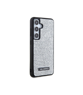 Karl Lagerfeld dėklas for Samsung Galaxy S24 KLHCS24SHDSPRS silver HC RHINESTONE LOGO METAL PLATE