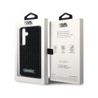 Karl Lagerfeld dėklas for Samsung Galaxy S24 Plus KLHCS24MHDSPRK black HC RHINESTONE LOGO METAL PLATE