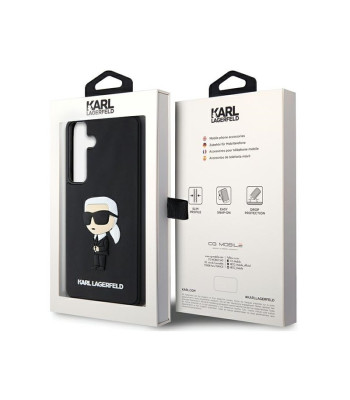 Karl Lagerfeld dėklas for Samsung Galaxy S24 KLHCS24S3DRKINK black HC 3D RUBBER IKONIK NFT