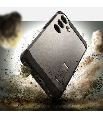 Spigen Tough Armor dėklas for Samsung Galaxy S24 gunmetal