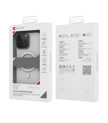 Comma dėklas Elemental Mag for iPhone 15 Pro transparent