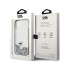 Karl Lagerfeld dėklas for iPhone 15 Plus 6,7 KLHCP15MLKCNSK KARL HC LIQ. GLITTER C TRANSPARENT