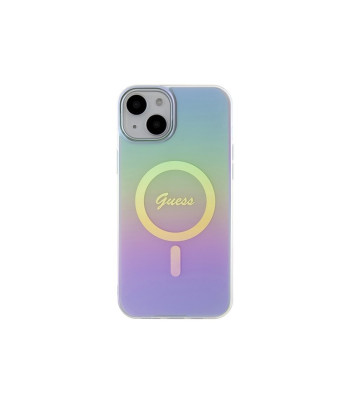 Guess dėklas for  iPhone 15 Plus 6,7 GUHMP15MHITSU HC IML MAGSAFE IRIDESCENT PURPLE