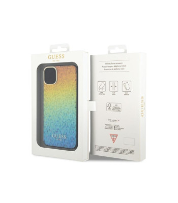 Guess dėklas for  iPhone 11 GUHCN61HDECMI HC IML FACETED MIRROR DISCO IRIDESCENT