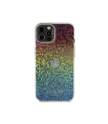 Guess dėklas for  iPhone 12 / 12 Pro 6,1 GUHCP12MHDECMI HC IML FACETED MIRROR DISCO IRIDESCENT