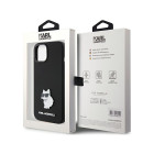 Karl Lagerfeld dėklas for iPhone 15 Plus 6,7 KLHCP15MSMHCNPK black HC SILICONE C METAL PIN