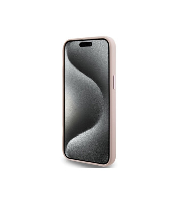 Karl Lagerfeld dėklas for iPhone 15 Pro Max 6,7 KLHCP15XSMHCNPP pink HC SILICONE C METAL PIN