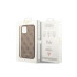 Guess dėklas for iPhone 15 Plus 6.7 GUHCP15MG4GFBR brown hard dėklas 4G Metal Gold Logo