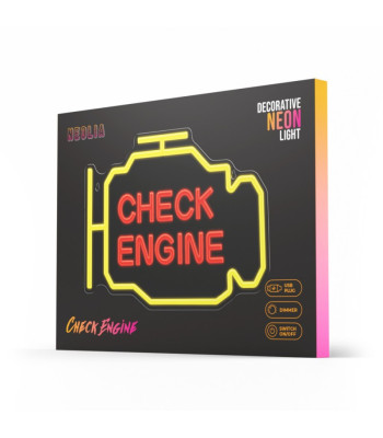 Neon PLEXI LED CHECK ENGINE yellow red NNE21 Neolia