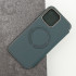 Smart Gold Frame Mag dėklas for iPhone 14 Plus 6,7 dark green