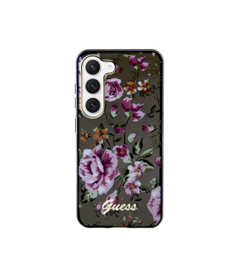 Guess dėklas for Samsung Galaxy S23 Plus GUHCS23MHCFWSK black HC IML Flower