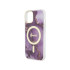 Guess dėklas for iPhone 14 6,1 GUHMP14SHTMRSU purple hard dėklas Golden Marble MagSafe