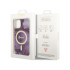 Guess dėklas for iPhone 14 6,1 GUHMP14SHTMRSU purple hard dėklas Golden Marble MagSafe