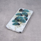 Gold Glam dėklas for iPhone 15 Pro 6,1 leaves