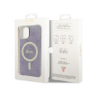 Guess dėklas for iPhone 14 Plus 6,7 GUHMP14MH4STU purple hard dėklas 4G MagSafe