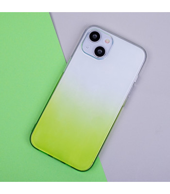 Gradient 2 mm dėklas for iPhone 15 6,1 green