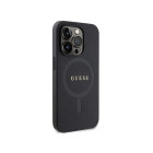 Guess dėklas for iPhone 14 Pro 6,1 GUHMP14LPSAHMCK black HC PU Saffiano Magsafe