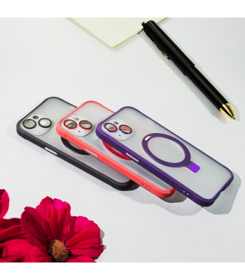 Mag Ring dėklas for iPhone 12 6,1 purple