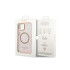 Guess dėklas for iPhone 14 Plus 6,7 GUHMP14MHTCMP pink harddėklas Gold Outline Translucent MagSafe