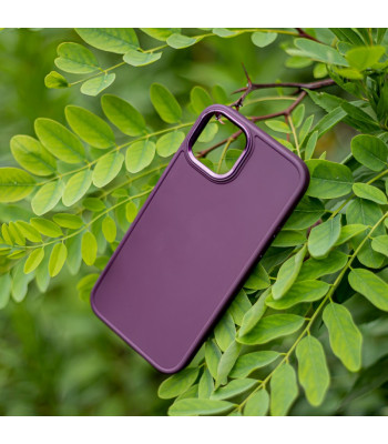 Satin dėklas for iPhone 12 / 12 Pro 6,1 burgundy