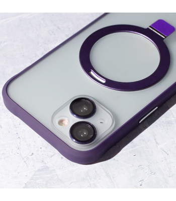 Mag Ring dėklas for iPhone 15 Pro 6,1 purple