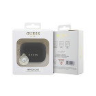 Guess dėklas for AirPods Pro 2 GUAP2PGEHCDK black Fixed Glitter W/ Heart Diamond Charm