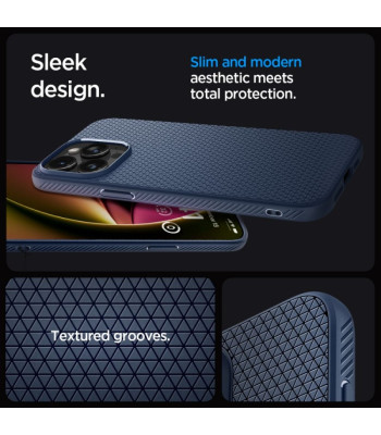 Spigen dėklas Liquid Air for iPhone 15 Pro Max 6,7 navy blue