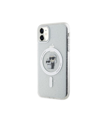 Karl Lagerfeld dėklas for iPhone 11 KLHMN61HGKCNOT transparent HC Magsafe IML KC Glitter