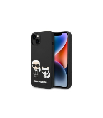 Karl Lagerfeld dėklas for iPhone 14 Pro Max 6,7 KLHMP14XSSKCK black HC Magsafe Liquid Silicone Karl - Choupette