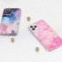 Gold Glam dėklas for iPhone 14 Pro 6,1 pink