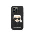 Karl Lagerfeld dėklas for iPhone 14 Pro 6,1 KLHMP14LSLKHBK black harddėklas Silicone Karl`s Head Magsafe