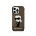 Karl Lagerfeld dėklas for iPhone 14 Pro 6,1 KLHCP14LHNIKTCK black harddėklas Ikonik Karl Lagerfeld