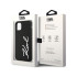 Karl Lagerfeld dėklas for iPhone 11 / Xr KLHCN61SKSVGK black harddėklas Silicone Signature