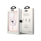 Karl Lagerfeld dėklas for iPhone 15 Pro 6,1 KLHMP15XHFCCNOP pink HC Magsafe IML C