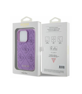 Guess dėklas for iPhone 15 Pro Max 6,7 GUHCP15XP4EPMU light purple HC PU Quilted 4G Classic