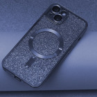 Glitter Chrome Mag dėklas for iPhone 15 Pro 6,1 blue