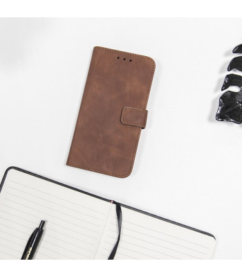 Smart Velvet dėklas for Xiaomi Redmi Note 12s 4G brown