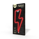 Neon LED Light BOLT red Bat + USB FLNEO6 Forever Light