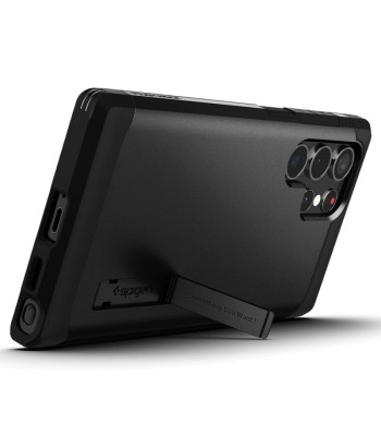 Spigen Tough Armor dėklas for Samsung Galaxy S22 Ultra black